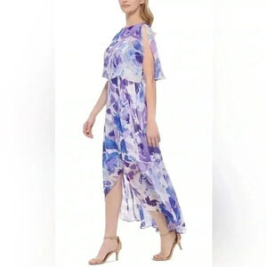 Jessica Howard Women's Floral-Print High-Low
Popover Dress Size 8